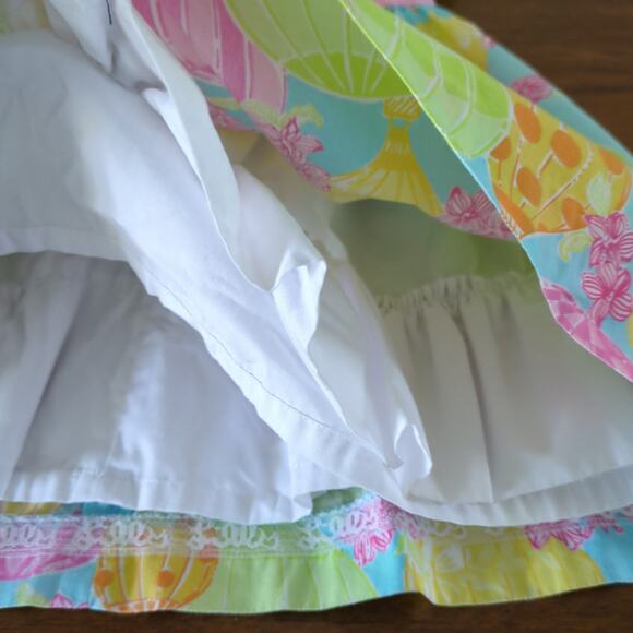 Lilly Pulitzer platinum balloon print dress - short sleeve - size 4T EUC - Picture 4 of 10